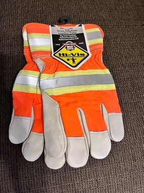 NWT MASTER GUARD WEST CHESTER HI-Vis Size Large Work Gloves